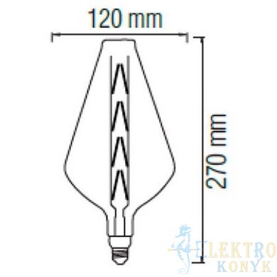 Купить Светодиодная лампа Эдисона PARADOX Filament 8W Е27 2400K (Титан) во Львове, Киеве, Днепре, Одессе, Харькове