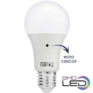 Купити Світлодіодна лампа з фотосенсором DARK-10 10W 6400K E27 у Львові, Києві, Дніпрі, Одесі, Харкові