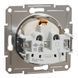 Купити Мех. розетка з заземленням з шторками Schneider Electric Asfora (Кремова) - 2
