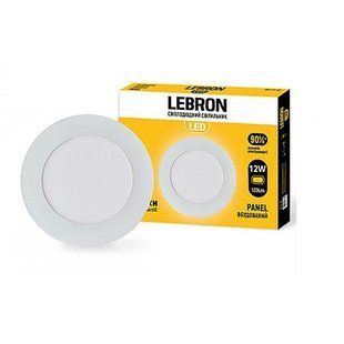 Купити Точковий світильник врізний LED круг LEBRON L-PR 12W 4100K (Білий) у Львові, Києві, Дніпрі, Одесі, Харкові