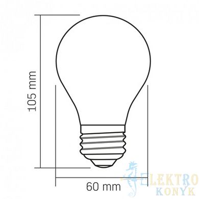Купити LED лампа VIDEX Filament VL-DA60MO 4W E27 3000K Porcelain dimmable у Львові, Києві, Дніпрі, Одесі, Харкові