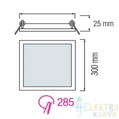 Купить Точечный светильник врезной LED SLIM/SQ-24 24W 4200K во Львове, Киеве, Днепре, Одессе, Харькове