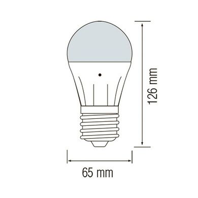 Світлодіодна лампа з фотосенсором DARK-10 10W 4200K E27