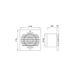 Купити Витяжний вентилятор Horoz Electric 15W d120 (Білий) - 2
