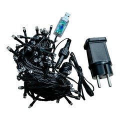 Купити Світлодіодна гірлянда VELMAX V-SSL з USB RGB IP65 10м (Чорний) у Львові, Києві, Дніпрі, Одесі, Харкові