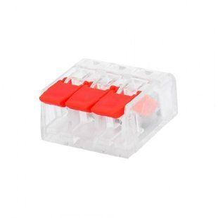 Купити Клема 3-контактна SLIM CONNECTOR-3 32А 400V 0.2-4 мм&sup2; у Львові, Києві, Дніпрі, Одесі, Харкові