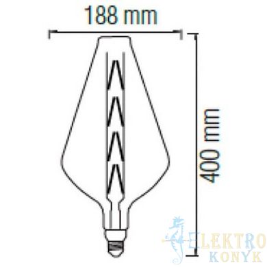 Купити Світлодіодна лампа Едісона PARADOX-XL Filament 8W Е27 2400K (Титан) у Львові, Києві, Дніпрі, Одесі, Харкові