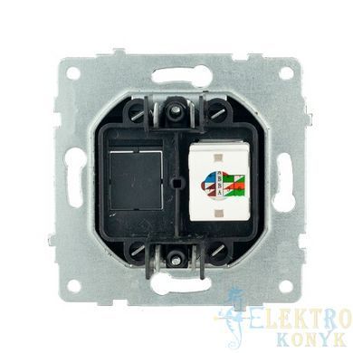 Купити Комп'ютерна розетка RJ45 OVIVO GRANO (Чорний) у Львові, Києві, Дніпрі, Одесі, Харкові