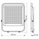 Купити Світлодіодний прожектор VIDEX PREMIUM F2 150W 5000K(Сірий) - 2