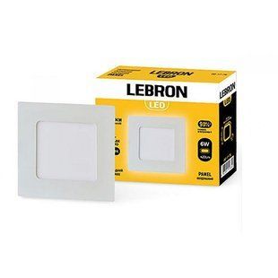 Купити Точковий світильник врізний LED квадрат LEBRON L-PS 6W 4100K (Білий) у Львові, Києві, Дніпрі, Одесі, Харкові