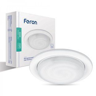 Купити Врізний точковий світильник Feron DL53 GX53 круг (Білий) у Львові, Києві, Дніпрі, Одесі, Харкові