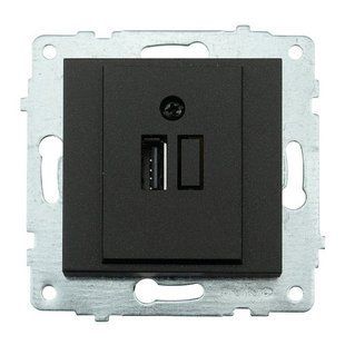Купити USB розетка OVIVO GRANO 1xUSB (Чорний) у Львові, Києві, Дніпрі, Одесі, Харкові