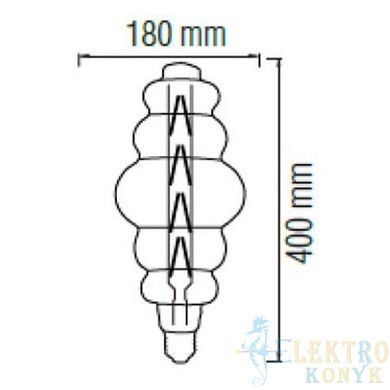 Купити Світлодіодна лампа Едісона ORIGAMI-XL Filament 8W Е27 2200K (Янтарна) у Львові, Києві, Дніпрі, Одесі, Харкові
