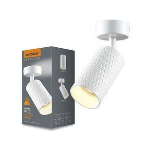 Купити Накладний точковий cвітильник поворотний VIDEX GU10 SPF02B (Білий) у Львові, Києві, Дніпрі, Одесі, Харкові