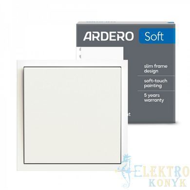 Купить Выключатель одноклавишный проходной Ardero Soft механизм (Белый) во Львове, Киеве, Днепре, Одессе, Харькове