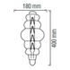 Купити Світлодіодна лампа Едісона ORIGAMI-XL Filament 8W Е27 2400K (Титан) - 2