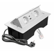 Купить Розетка в столешницу выдвижная GTV MULTISOFT на 2 розетки, USB A+C, RJ45 кабель 1.5 м (Белая) - 6