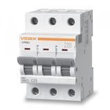 Купити Автоматичний вимикач VIDEX RESIST RS6 3P 25А 6 кА C