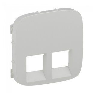 Купити Панель для подвійної розетки RJ45 і RJ11 Valena Allure (Білий) у Львові, Києві, Дніпрі, Одесі, Харкові