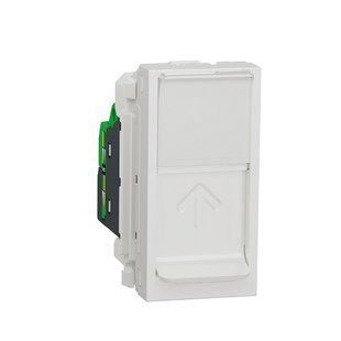 Купити Комп'ютерна розетка RJ45 UTP CAT5e на 1 модуль Unica New (Біла) у Львові, Києві, Дніпрі, Одесі, Харкові