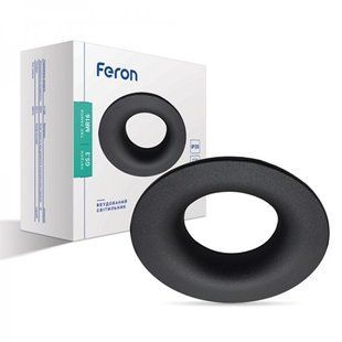 Купити Врізний точковий світильник Feron DL8320 MR16/G5.3 круг (Чорний) у Львові, Києві, Дніпрі, Одесі, Харкові