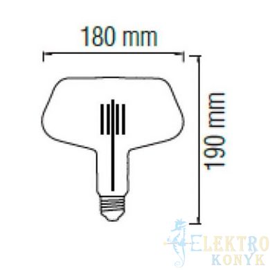 Купить Светодиодная лампа Эдисона GINZA Filament 8W Е27 2200K (Янтарная) во Львове, Киеве, Днепре, Одессе, Харькове