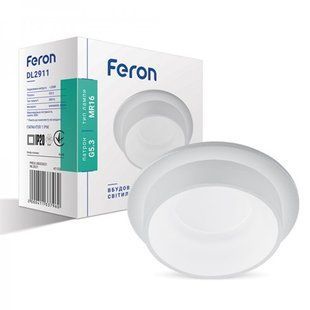 Купити Врізний точковий світильник Feron DL2911 MR16/G5.3 круг матовый (Білий) у Львові, Києві, Дніпрі, Одесі, Харкові