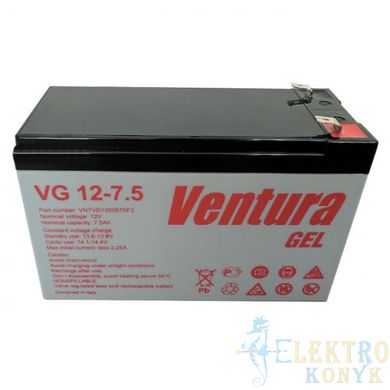 Купити Гелевий акумулятор Ventura VG 12-7.5 у Львові, Києві, Дніпрі, Одесі, Харкові