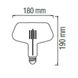 Купить Светодиодная лампа Эдисона GINZA Filament 8W Е27 2400K (Титан) - 2