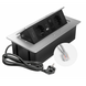 Купити Розетка в стільницю GTV MULTISOFT на 2 розетки, USB A+C, RJ45 кабель 1.5 м (Алюміній) - 6