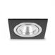 Купити Врізний точковий світильник Feron DL6120 MR16/G5.3 квадрат, поворотний (Чорний) - 2