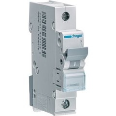 Автоматичний вимикач Hager MBN106E 1P 6А 6 кА B