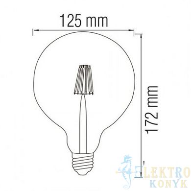 Купити Світлодіодна лампа Едісона RUSTIC GLOBE-6 Filament 6W Е27 2200K у Львові, Києві, Дніпрі, Одесі, Харкові