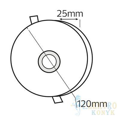 Купити Точковий LED світильник врізний VALENTINA-12 12W 3000K-6500K (Білий) у Львові, Києві, Дніпрі, Одесі, Харкові