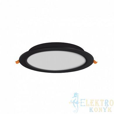 Купити Точковий світильник врізний LED круглый VIDEX 20W 5000K (Чорний) у Львові, Києві, Дніпрі, Одесі, Харкові