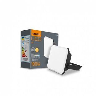 Купити Світлодіодний прожектор VIDEX F3 20W 5000K 220V (Чорний) у Львові, Києві, Дніпрі, Одесі, Харкові