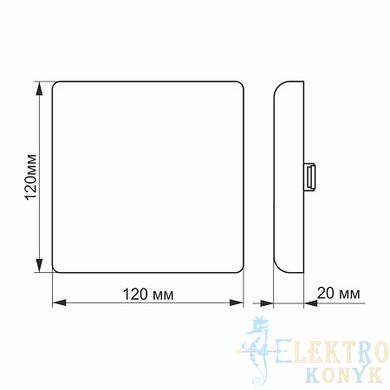 Купити Точковий світильник безрамковий квадратний LED VIDEX 15W 4100K у Львові, Києві, Дніпрі, Одесі, Харкові