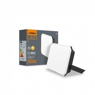 Купити Світлодіодний прожектор VIDEX F3 30W 5000K 220V (Чорний) у Львові, Києві, Дніпрі, Одесі, Харкові