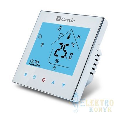 Купити Програмований сенсорний терморегулятор Castle AC605H WiFi (Білий) у Львові, Києві, Дніпрі, Одесі, Харкові