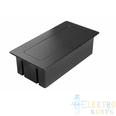 Купить Розетка в столешницу выдвижная GTV MULTISOFT на 2 розетки, USB A+C, RJ45, HDMI кабель 1.5 м (Черная) во Львове, Киеве, Днепре, Одессе, Харькове