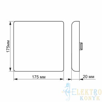 Купити Точковий світильник безрамковий квадратний LED VIDEX 24W 4100K у Львові, Києві, Дніпрі, Одесі, Харкові