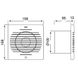 Купить Вытяжной вентилятор Horoz Electric 12W d100 (Серебряный) - 2