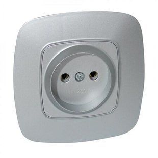 Купить Розетка Horoz Electric ELA (Серебряная) во Львове, Киеве, Днепре, Одессе, Харькове