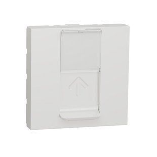 Купити Комп'ютерна розетка RJ45 UTP CAT5e на 2 модулі Unica New (Біла) у Львові, Києві, Дніпрі, Одесі, Харкові