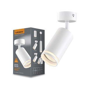 Купити Накладний точковий cвітильник VIDEX GU10 SPF05B (Білий) у Львові, Києві, Дніпрі, Одесі, Харкові