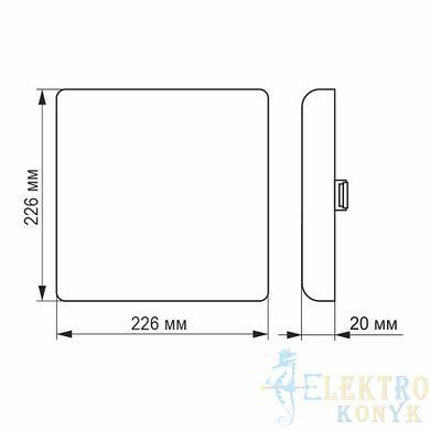 Купить Точечный светильник безрамочный квадратный LED VIDEX 33W 4100K во Львове, Киеве, Днепре, Одессе, Харькове