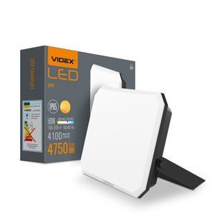 Купити Світлодіодний прожектор VIDEX F3 50W 5000K 220V (Чорний) у Львові, Києві, Дніпрі, Одесі, Харкові