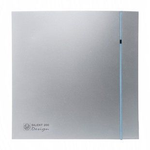 Купити Витяжний вентилятор Soler&Palau SILENT-200 CZ SILVER DESIGN 3C 16W d120 (Сірий) у Львові, Києві, Дніпрі, Одесі, Харкові