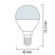 Купить Светодиодная лампа A50 ELITE-6 6W E14 6400K - 2