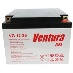 Купити Гелевий акумулятор Ventura VG 12-26 у Львові, Києві, Дніпрі, Одесі, Харкові